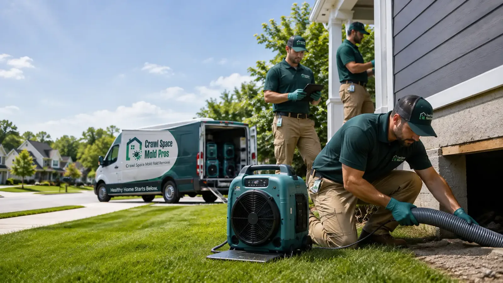 Crawl Space Mold Removal in Campbell, NE